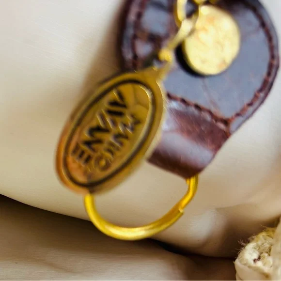 Vintage Marco Avane Tribal Print Crossbody Bag with Brown Leather Accents - Picture 9 of 11